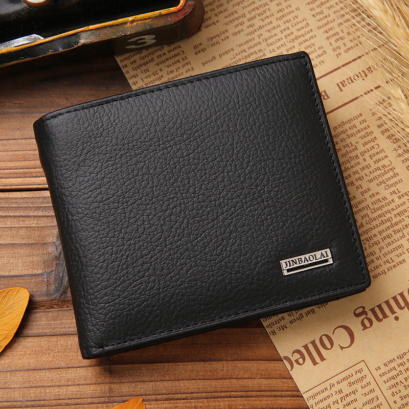 jinbaolai short mens wallet