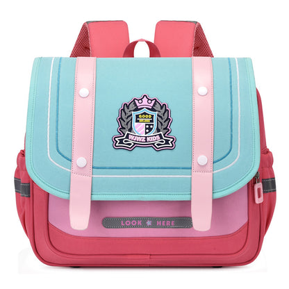 elementary school student schoolbag british style boys and girls burden reduction children backpack