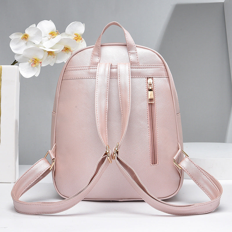 fashion womens bags pu bow composite bag young girl student cute shoulders backpack crossbody bags coin purse 3pcs set