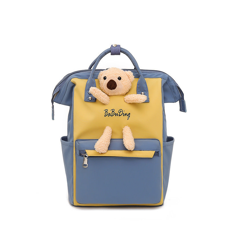 fashion cartoons on both shoulders bear doll casual bag