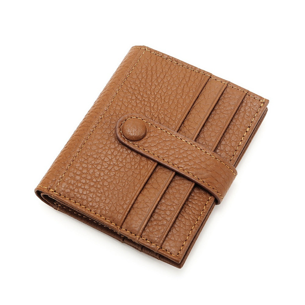 womens short cowhide mini wallet