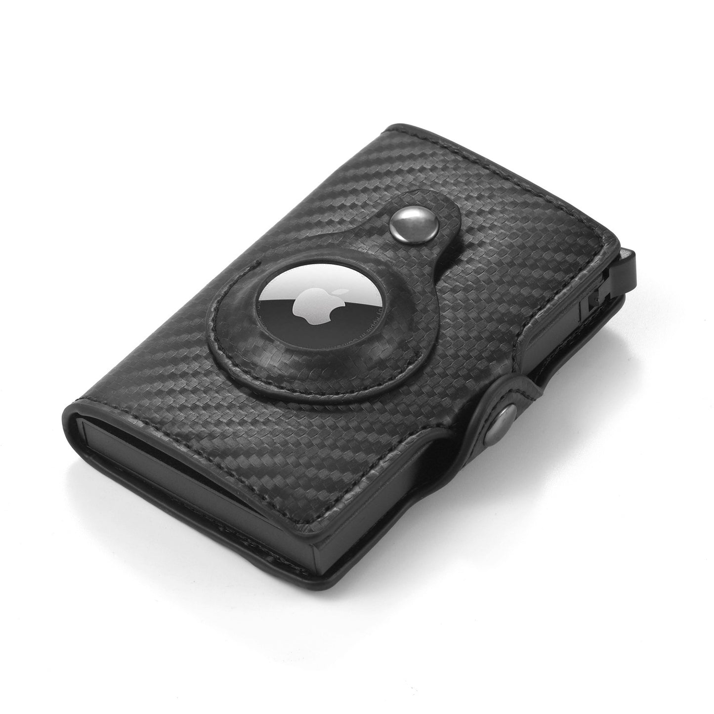 mens wallet tracker card clamp metal card holder