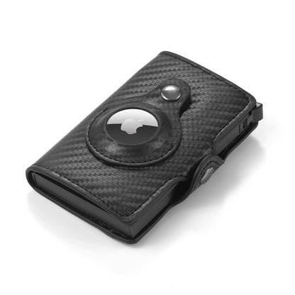 mens wallet tracker card clamp metal card holder