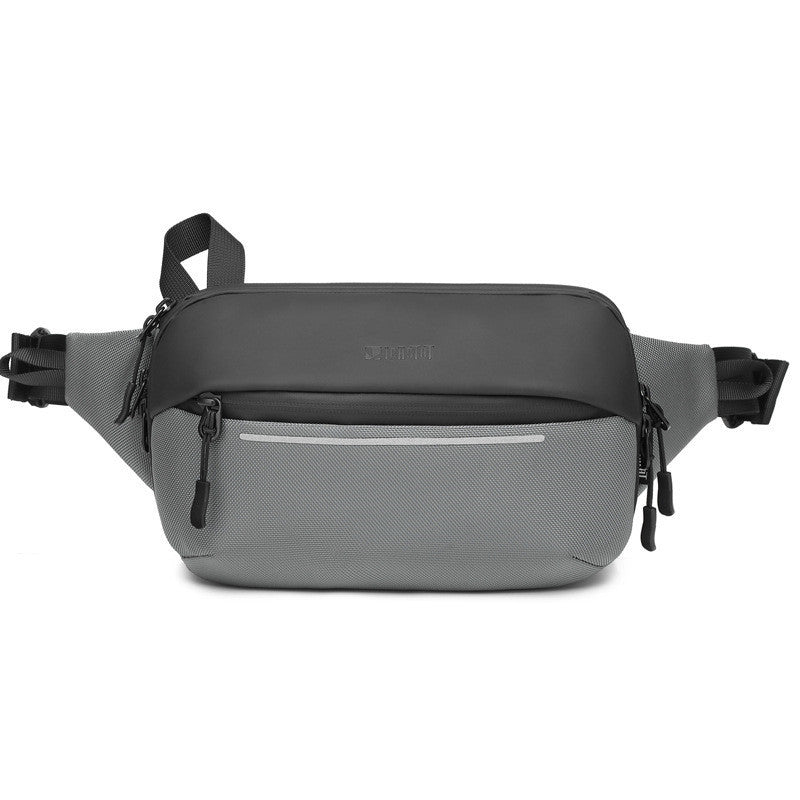 mens waist bag korean version functional multi function expandable messenger