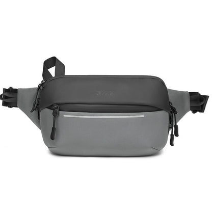 mens waist bag korean version functional multi function expandable messenger