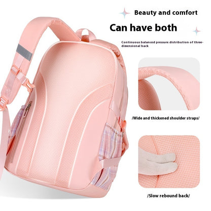 Primary School Student Schoolbag Girls' Plaid Backpack