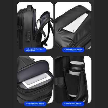 Vacuum-Compression Travel Backpack For Men