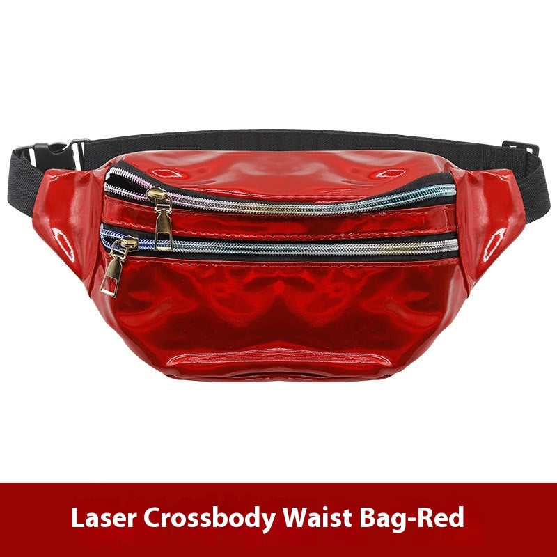 outdoor mens and womens waist pack sports fitness 7 color laser