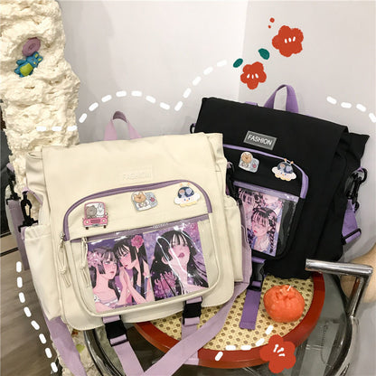 japanese girl student backpack can be one shoulder messenger bag