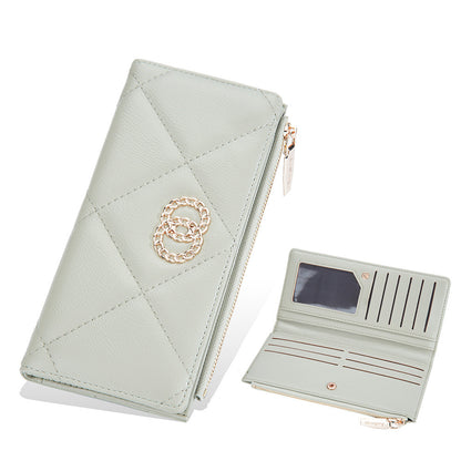 new wallet womens long zipper coin purse multi card slots wallet womens korean clutch