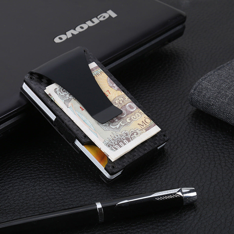 carbon fiber card package mens simplicity wallet