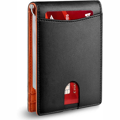 leather multifunctional card sleeve microfiber wear resistant rfid anti theft swiping