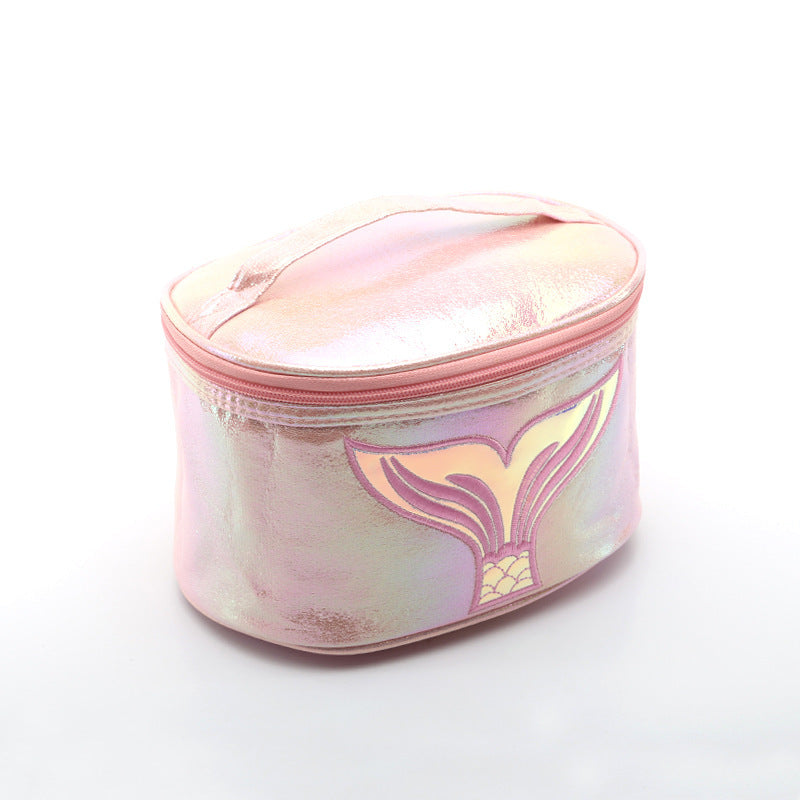 ladies bucket storage symphony laser cosmetic bag