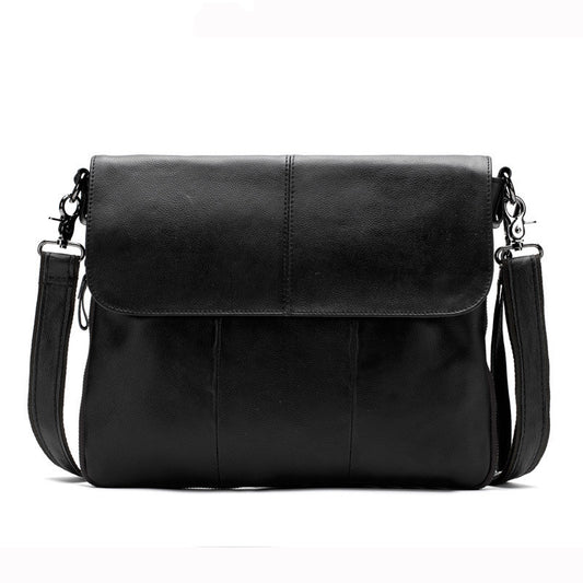 mens business flap shoulder bag