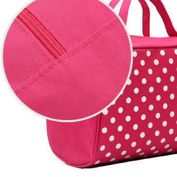 fashion handheld dot waterproof cosmetic bag