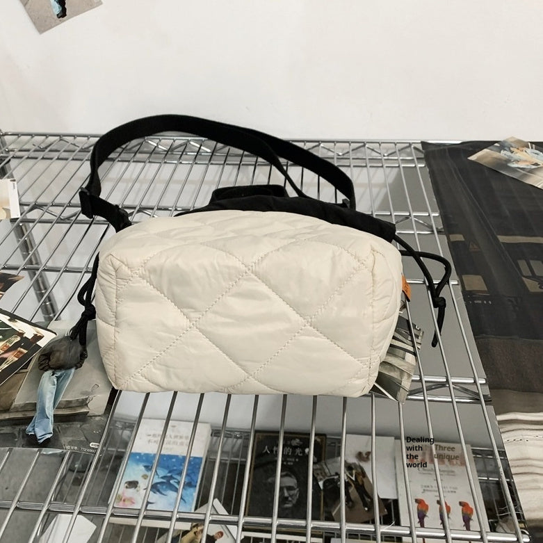 casual bag girls crossbody bag all match advanced sentong qin diamond quilted handbag