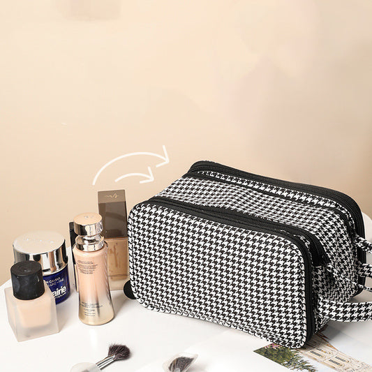 womens fashion large capacity suitcase cosmetic bag