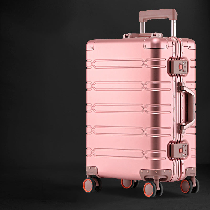 aluminum magnesium alloy trolley case universal wheel