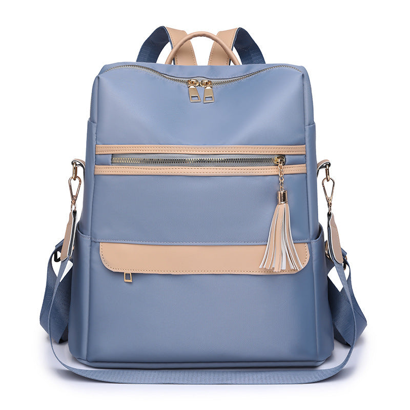 womens fashion casual simple tassel backpack