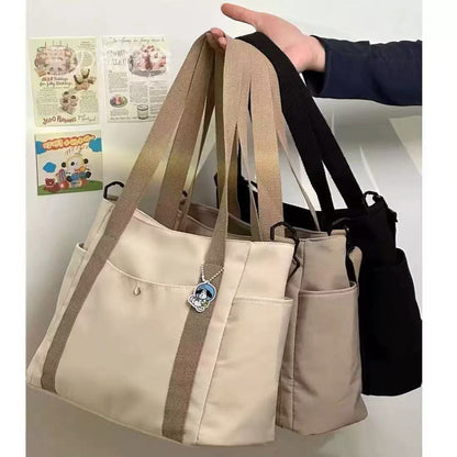 Stylish High-capacity Tote Shopping Bag That Can Be Carried By Hand Or Worn As A Crossbody Bag