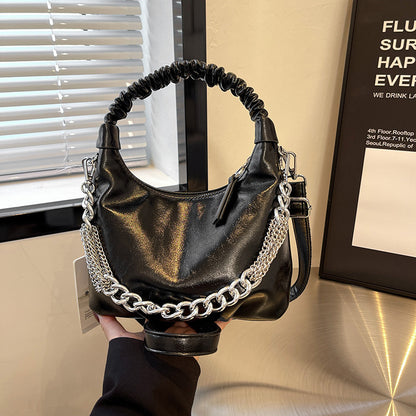 womens fashion pleated handbag crossbody