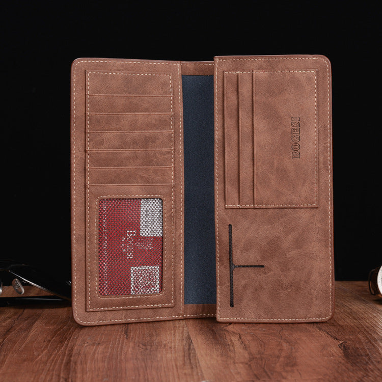 mens thin wallet long card holder