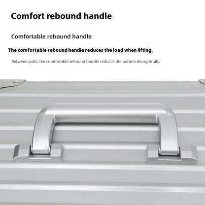 Suitcase Full Aluminum Alloy Password Lock Suitcase