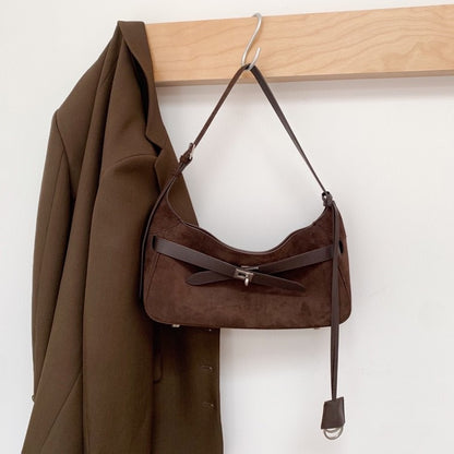 Large-Capacity Tote Bag In Matte Cowhide, Shoulder Or Crossbody Style