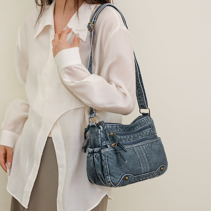 fashionable all match shoulder messenger bag