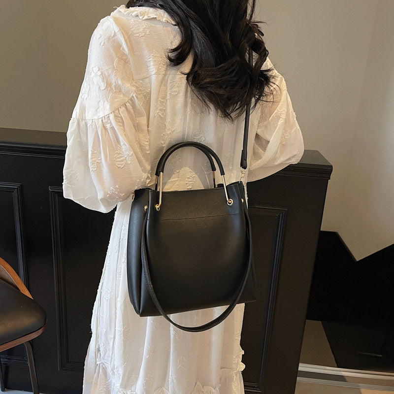 bucket bag simple all match portable shoulder crossbody bags