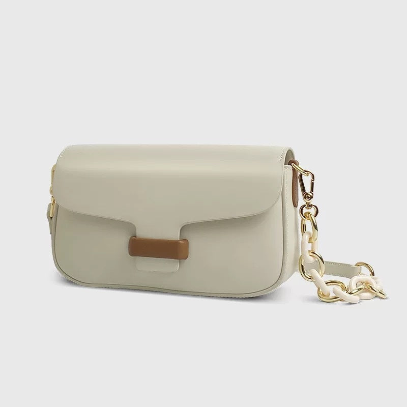 chain shoulder bag all match genuine leather