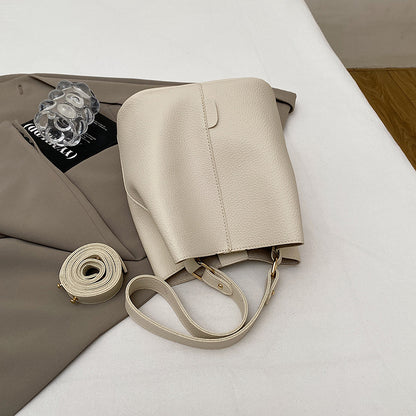 Sophisticated Winter Bucket Bag Set A Versatile Minimalist Single-shoulder Crossbody Bag