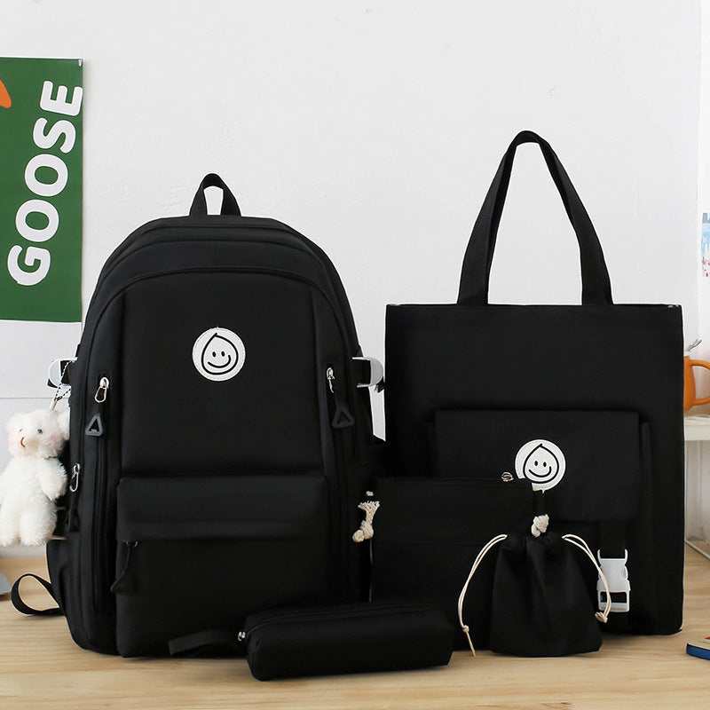 leisure student backpack five piece set