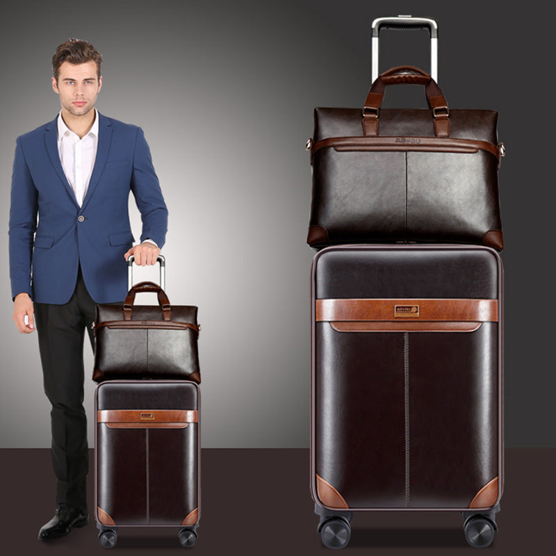 mens corporate gift luggage trolley travel