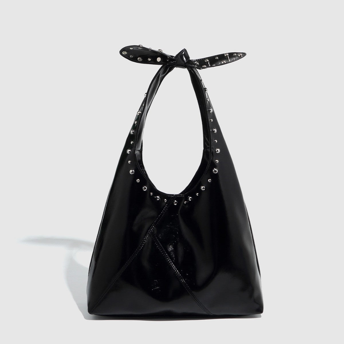 tote bag rivet bow underarm bag womens bucket bag