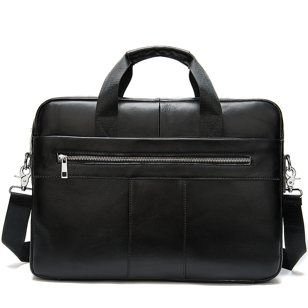 leather retro casual briefcase light business