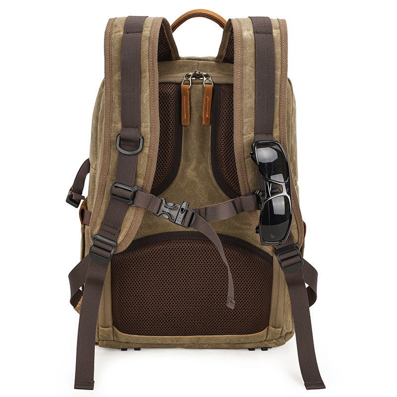 camera backpack waterproof batik canvas camera bag