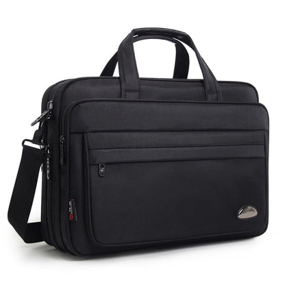 mens waterproof oxford large capacity briefcase