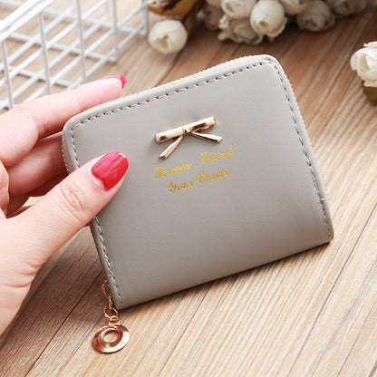 womens zipper short coin purse