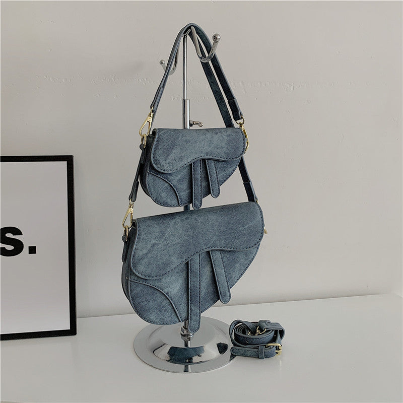 double shoulder strap underarm bag high sense