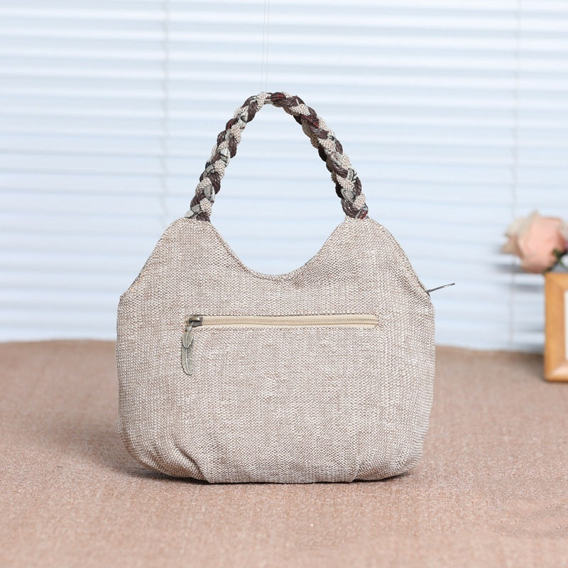ethnic style hand woven handbag all match hand carrying