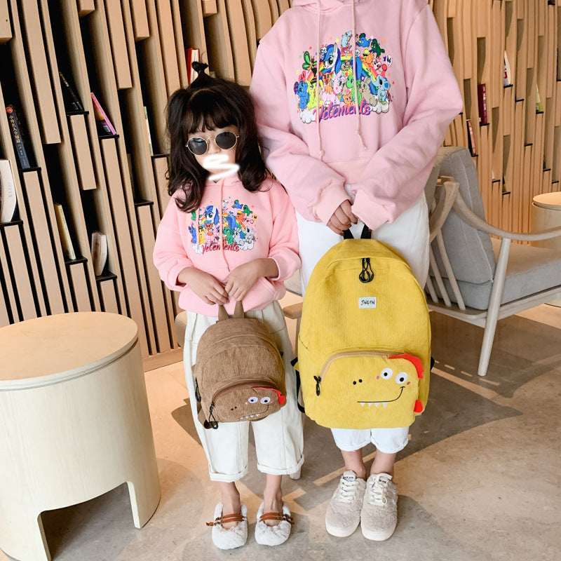 velvet backpack new cartoon student schoolbag cute