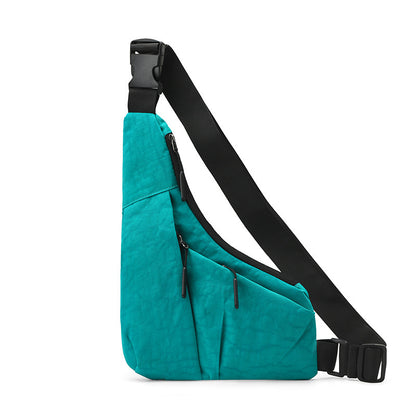 close fitting triangle bag casual derm mens crossbody casual chest bag