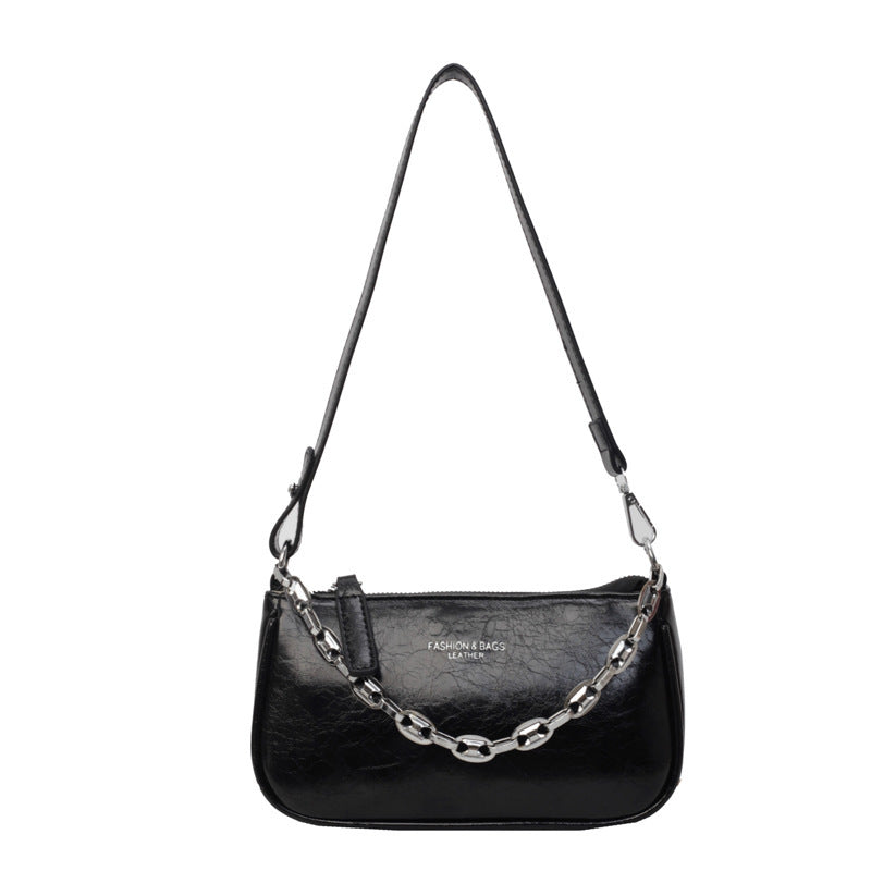 high grade pearl silver crossbody shoulder underarm bag