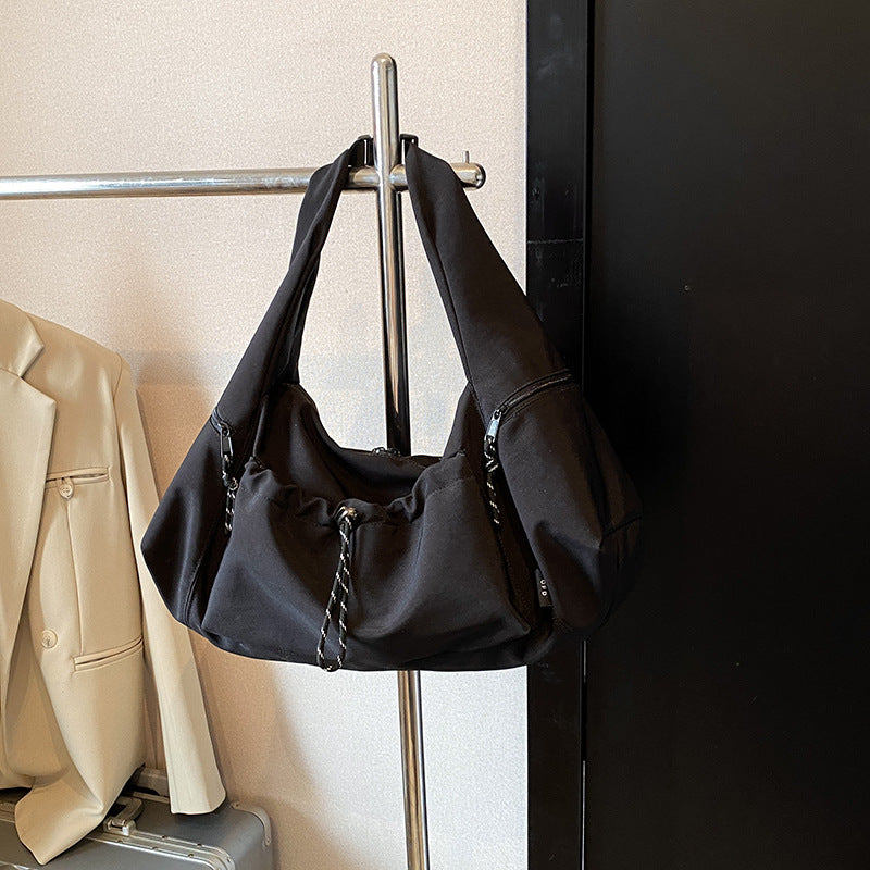 solid color fashion large capacity versatile shoulder crossbody bag