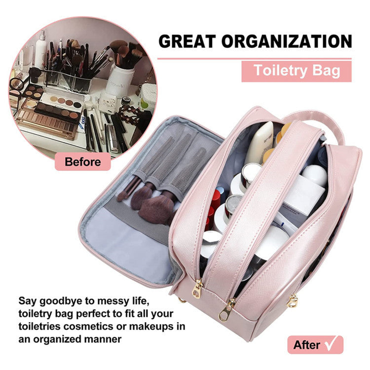 large capacity waterproof travel cosmetic bag