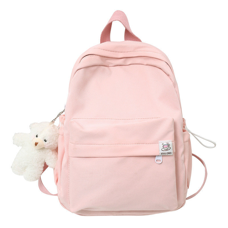 womens candy colored personalized all match simple backpack