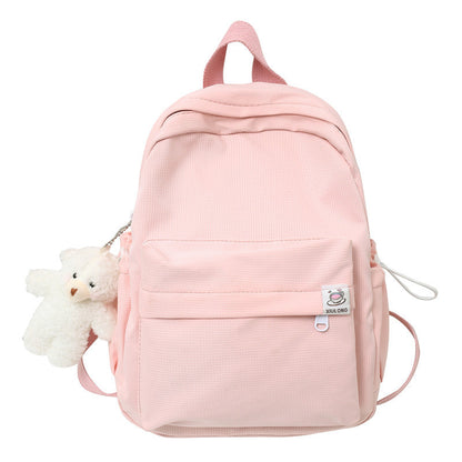 womens candy colored personalized all match simple backpack