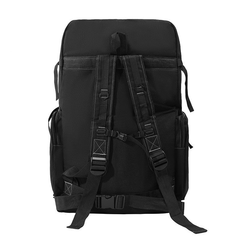 casual large capacity canvas backpack mens traveling bag