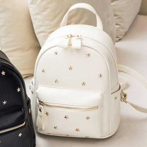 ladies pu leather fashionable styling backpack